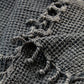 Waffle Cotton Blanket - Indigo