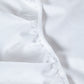 Classic Percale - Core Bedding Set - White with Navy Blue Piped Edge