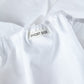 Classic Percale - Core Bedding Set - White with Navy Blue Piped Edge