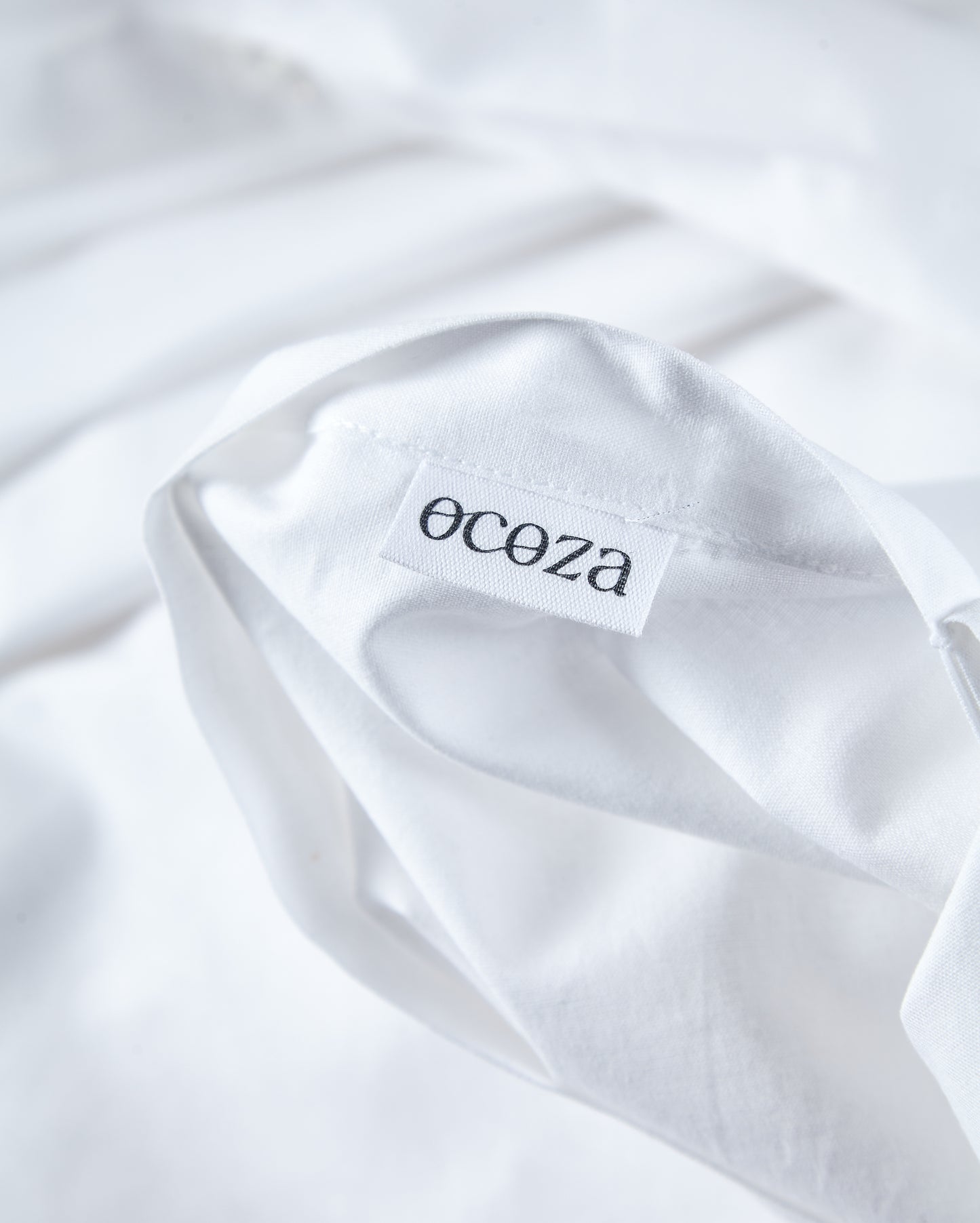 Classic Percale - Core Bedding Set - White with Peach Piped Edge