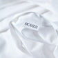Classic Percale - Core Bedding Set - White with Navy Blue Piped Edge