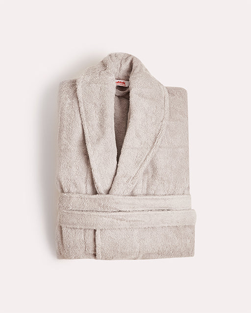 Spa Cotton Bathrobe - Light Grey - Ocoza