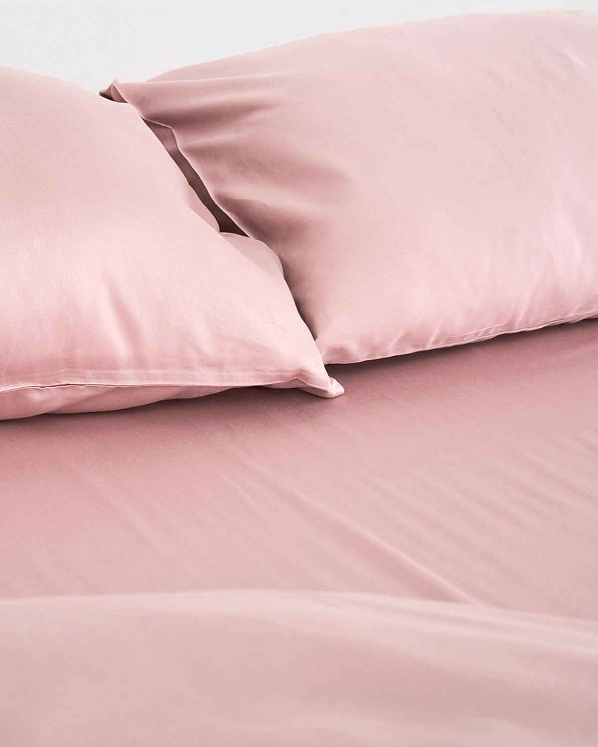 Lavish Sateen Pillowcase 2pcs - Nude Pink