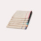 Gingham Cotton Tea Towel 6 pcs - Multicolour - Ocoza