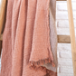 Cocoon Muslin Cotton Throw - Apricot & Ginger Snap
