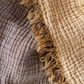 Cocoon Muslin Cotton Throw - Bison & Oak Buff