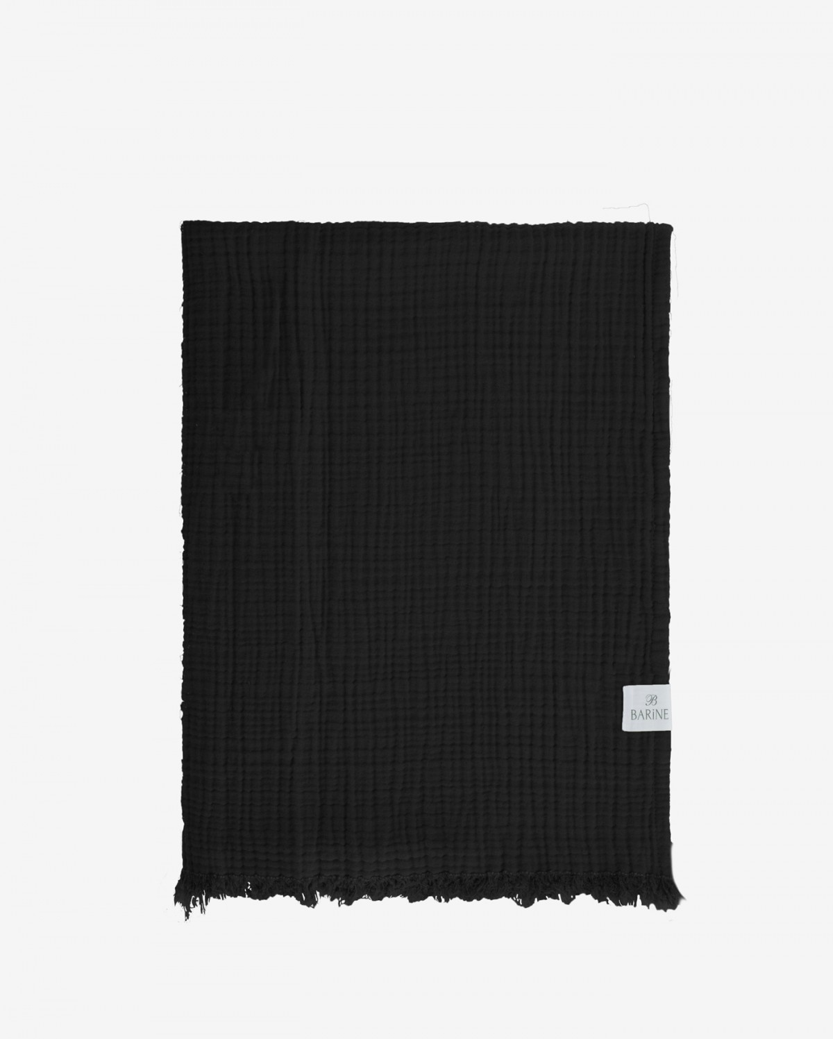 Cocoon Muslin Cotton Throw - Black