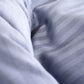 Sateen Stripe Duvet Cover - Dark Grey