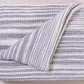 Sea Sand Cotton Blanket Set- Blue & White