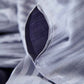 Sateen Stripe Duvet Cover - Dark Grey