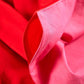 Reversible Percale Duvet Cover - Fuchsia & Red