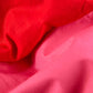 Reversible Percale Bedding Set - Fuchsia & Red