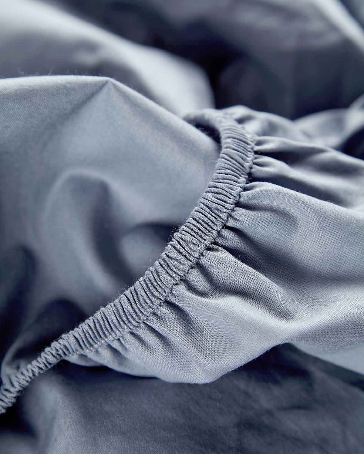 Classic Percale Fitted Sheet - Dark Grey