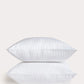 Sateen Stripe Pillowcase 2pcs - White