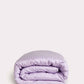 Sateen Stripe Duvet Cover - Lilac