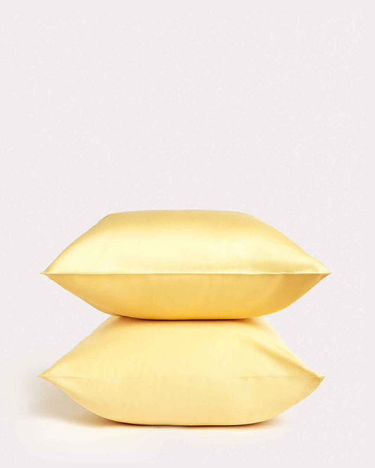 Lavish Sateen Pillowcase 2pcs - Gold