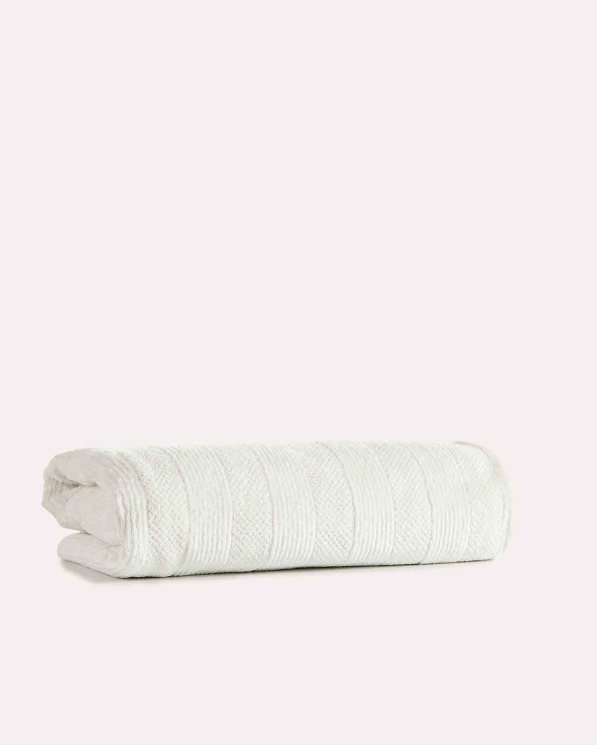 Cotton Velvet Towel Set - Cream (2 Towels)