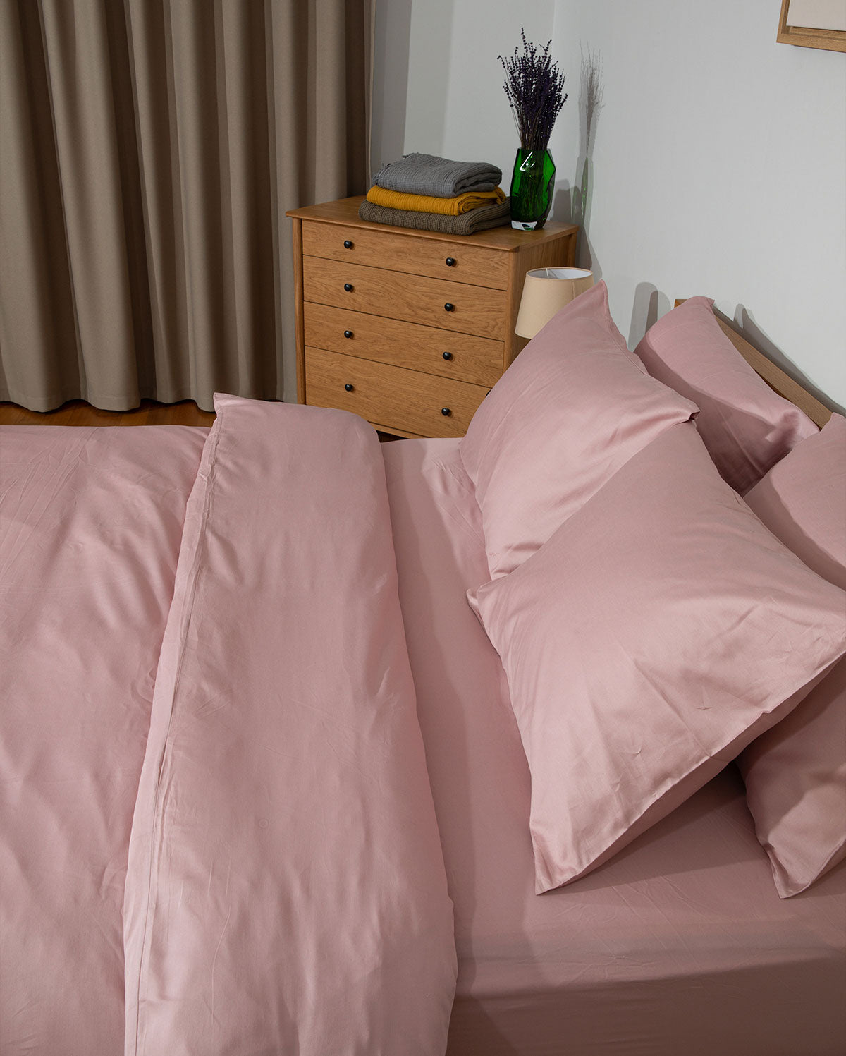 Lavish Sateen Pillowcase 2pcs - Nude Pink