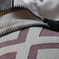 Embroidered Cushion Cover - Pink & Ecru (-)